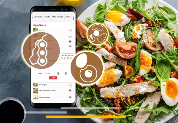 Food allergy on menu